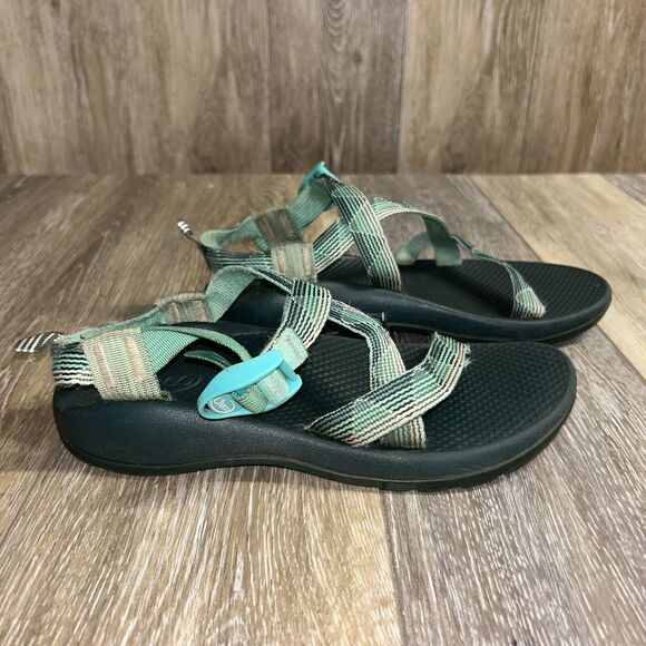 Womens US Size 5 Chaco Teal Green Sandal Strappy Active Hike Water Shoes EU 36 - Picture 1 of 11